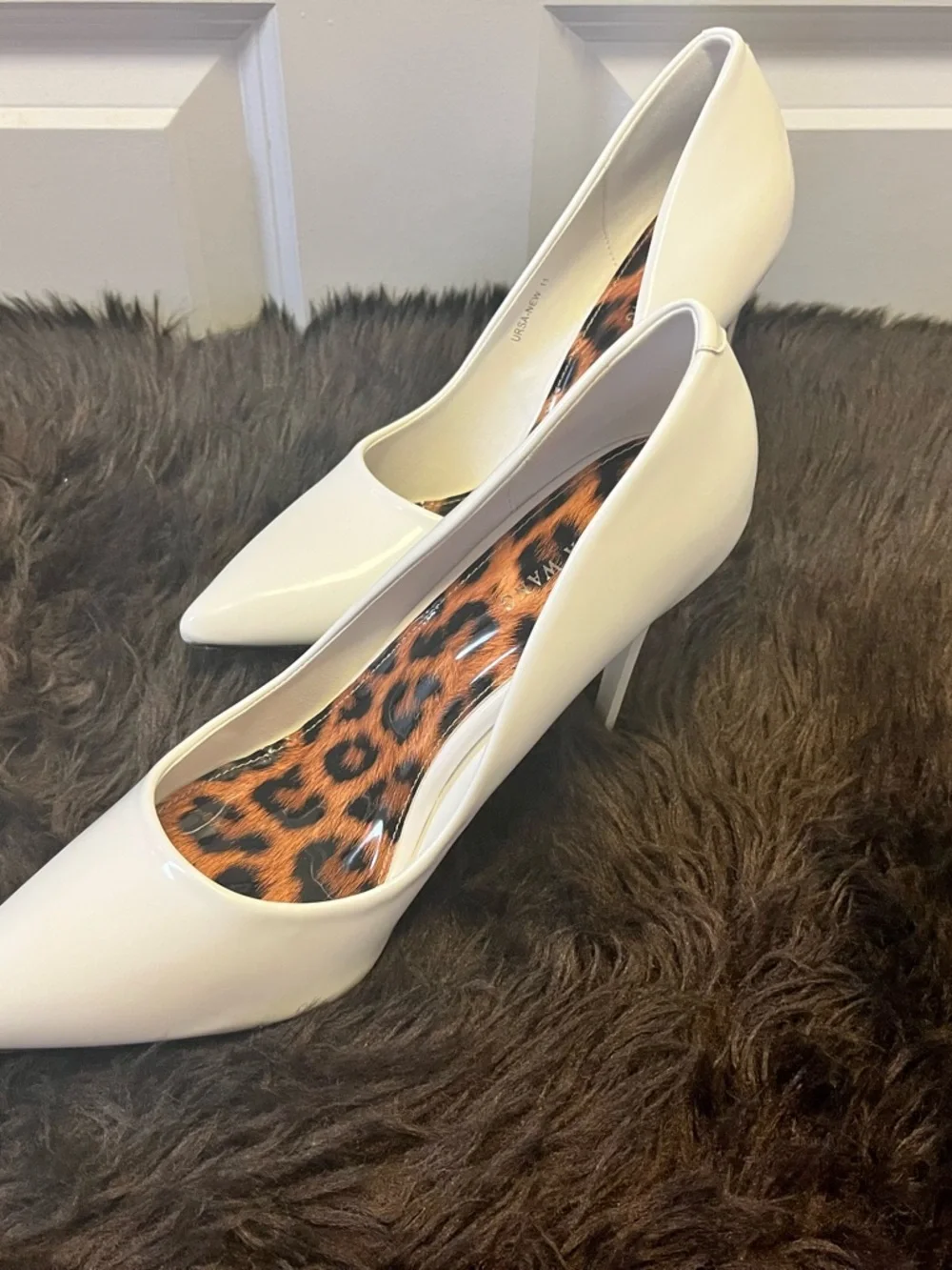 Azalea Wang White Patent Pointed-Toe Heels - Picture 4 of 5